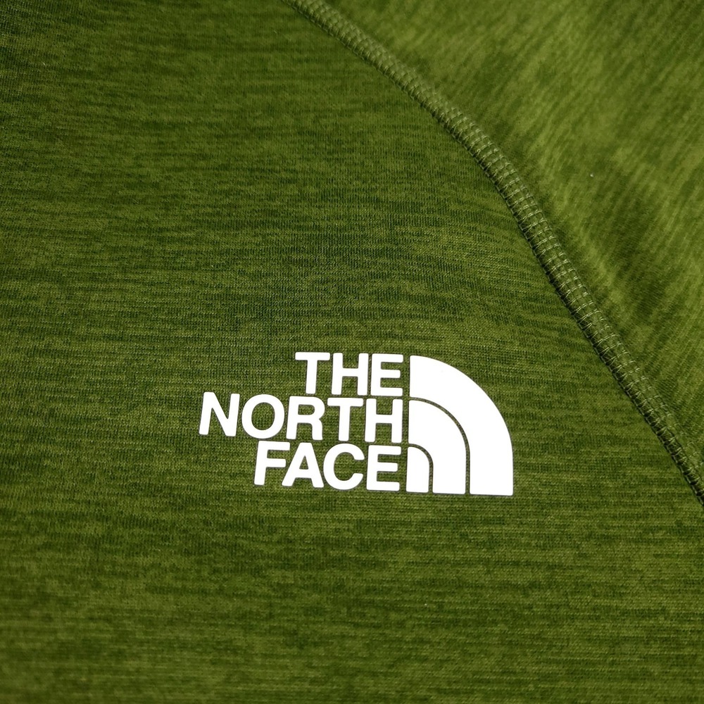 The North‎ Face Men's Large 1/2 Zip Forest Olive Long Sleep New - Picture 4 of 10